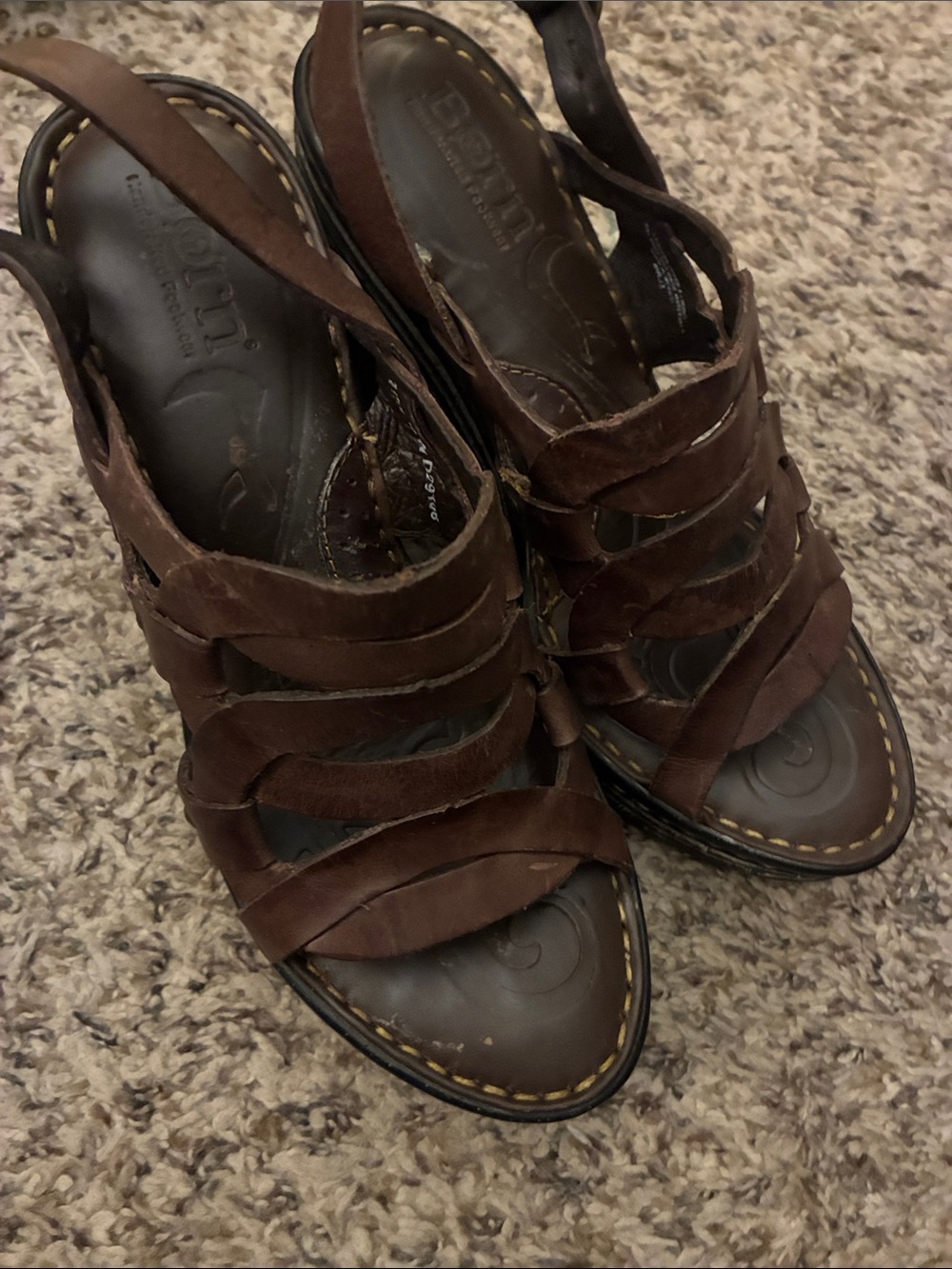 Earth‎ Origins Women's Brown Leather Strappy Sandal